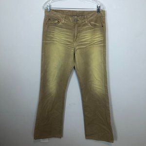 LUCKY BRAND Tan Bootcut Beige Denim Jeans Size 12